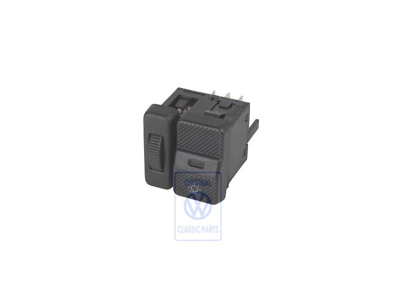 Original VW Switch For Lighting Satin Black - 357941531B 01C