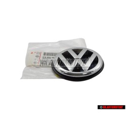 Original VW Rear Boot Badge Emblem Chrome - 379853687