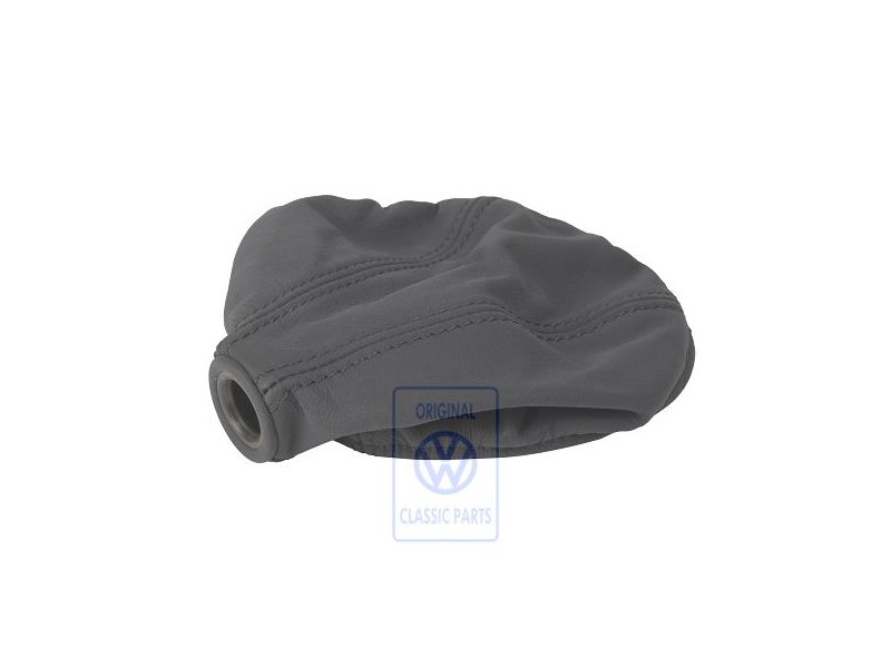 Original VW Gearshift Lever Trim (Leather) Black - 3A0711115A 1BX