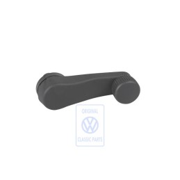 Original VW Window Crank Satin Black - 3A0837581B B41