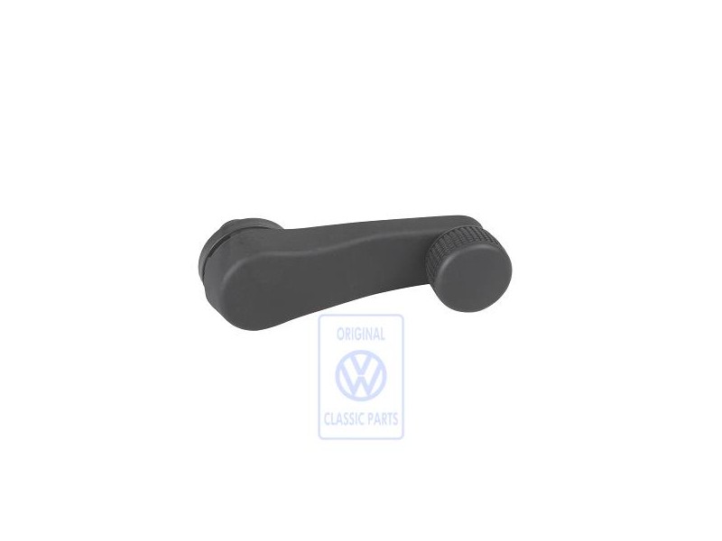 Original VW Window Crank Satin Black - 3A0837581B B41