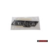 Original VW EXCLUSIV Side Badge Emblem Black Chrome - 3A0853675C Z10
