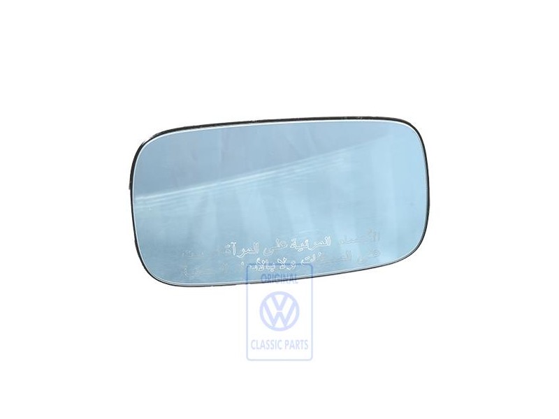 Original VW Mirror Glass (Convex) With Carrier Plate - 3A1857522