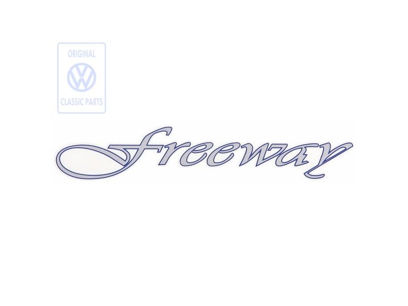 Original VW Film Lettering Blue/Silver - 3A9853431A Z36