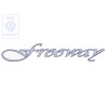 Original VW Film Lettering Blue/Silver - 3A9853431A Z36