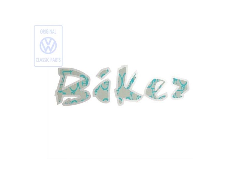 Original VW Film Lettering Silver Turquoise - 3A9853431B Z75