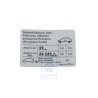 Original VW Data Plate For Tyre Pressure - 3B0010276J