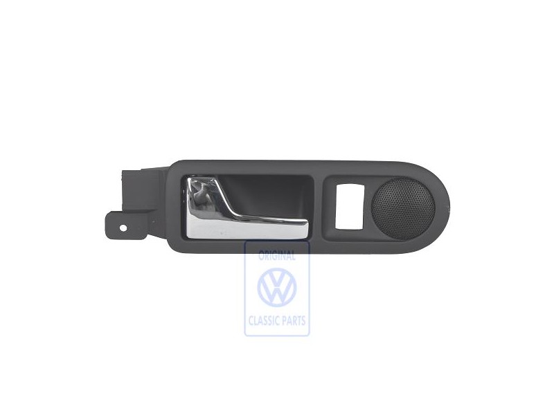 Original VW Door Inner Release Lever With Loudspeaker Black - 3B0839113BF2AQ