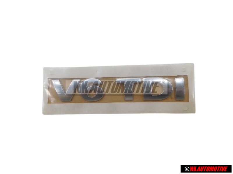 Original VW V6 TDI Rear Boot Badge Emblem Chrome - 3B0853675AL739