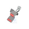 Original VW Double Belt Latch Flannel Grey/Fire Red - 3B0857739A FCP