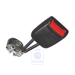 Original VW Belt Latch Satin Black/Fire Red - 3B0857740A FCN