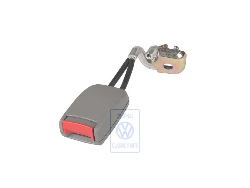 Original VW Belt Latch Flannel Grey/Fire Red - 3B0857740A FCP