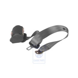 Original VW Three-Point Safety Belt Flannel Grey - 3B0857807A E66