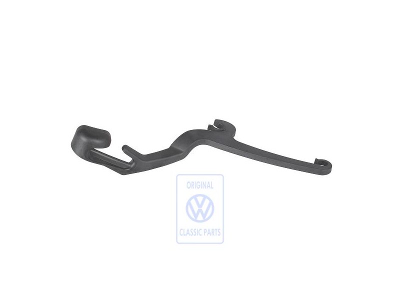 Original VW Seat Belt Guide Satin Black - 3B0857828 B41