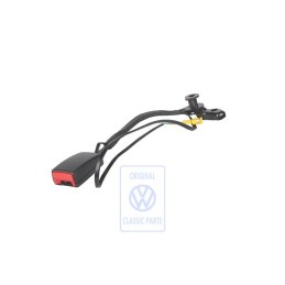 Original VW Belt Latch Satin Black/Fire Red - 3B0858472K FCN