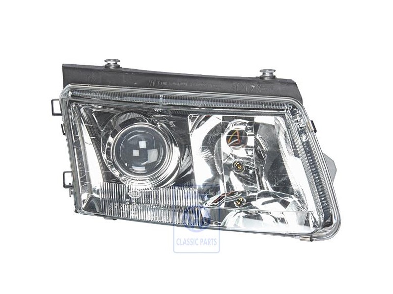 Original VW Halogen Twin Headlights For Gas Discharge Bulb - 3B0941018H