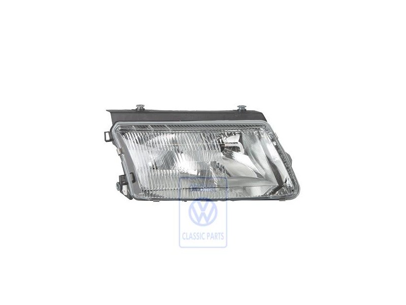 Original VW Halogen Twin Headlights With Halogen Fog Lights - 3B0941018M