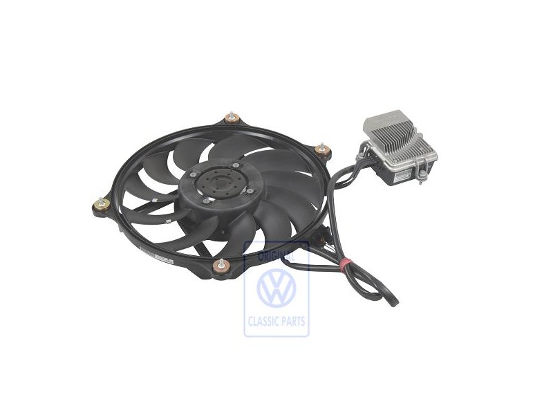 Original VW Radiator Fan With Control Unit - 3B0959453D