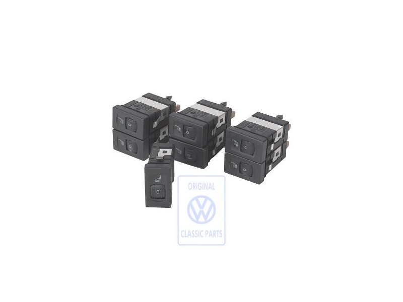 Original VW Switch For Seat Heating Satin Black - 3B0963564C 01C