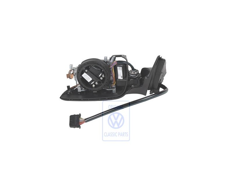 Original VW Exterior Mirror Housing Satin Black - 3B1857507L 01C