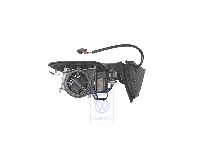 Original VW Exterior Mirror Housing Satin Black - 3B1857508AF01C