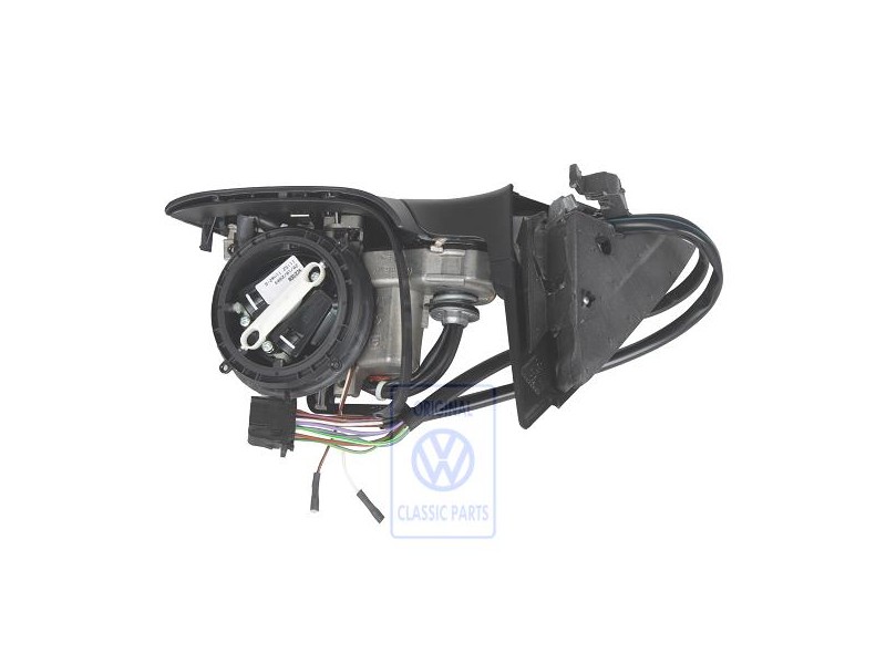 Original VW Exterior Mirror Housing Satin Black - 3B1857508H 01C