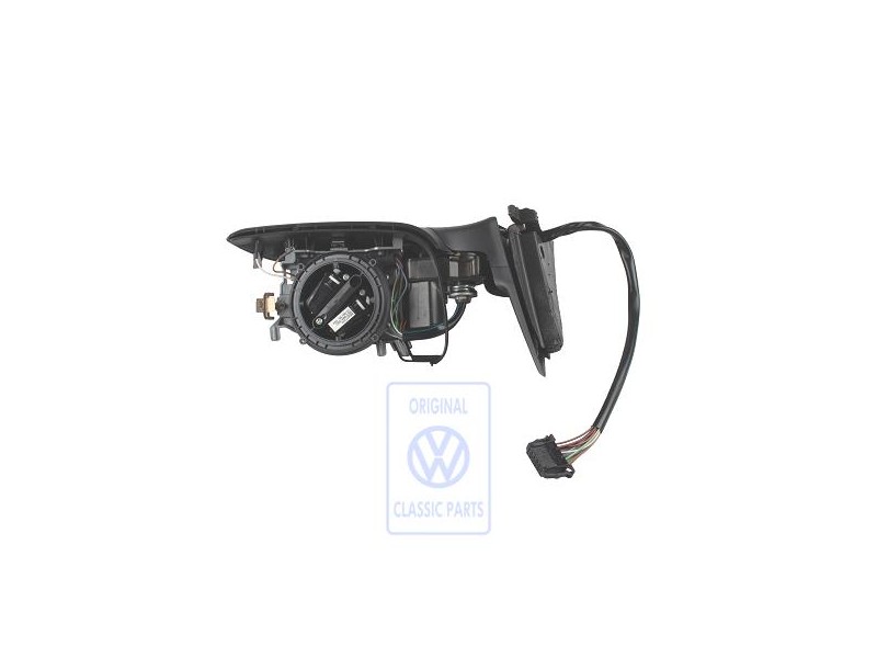 Original VW Exterior Mirror Housing Satin Black - 3B2857508K 01C