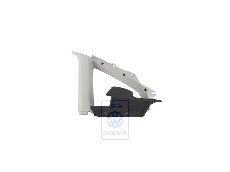 Original VW C-Pillar Trim Pearl Grey/Black - 3B5868594G QKB