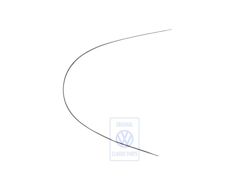 Original VW Cover Trim Satin Black - 3B9853710D B41
