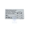 Original VW Data Plate For Tyre Pressure - 3C0010455P