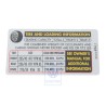 Original VW Data Plate For Tyre Pressure - 3C0010494J