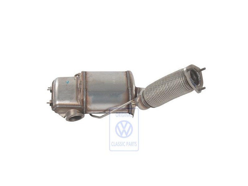 Original VW Exhaust Pipe With Catalyst And Particulate Filter - 3C0253053CX
