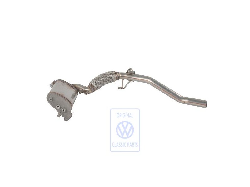 Original VW Exhaust Pipe With Catalyst And Particulate Filter - 3C0254701LX