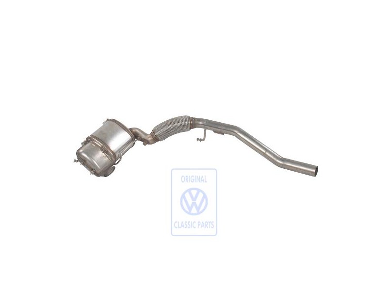 Original VW Exhaust Pipe With Catalyst And Particulate Filter - 3C0254703DX