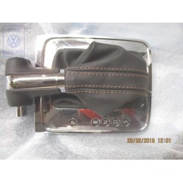 Original VW Gear Shift Cover Black/Teak/Black - 3C1713203A WDC