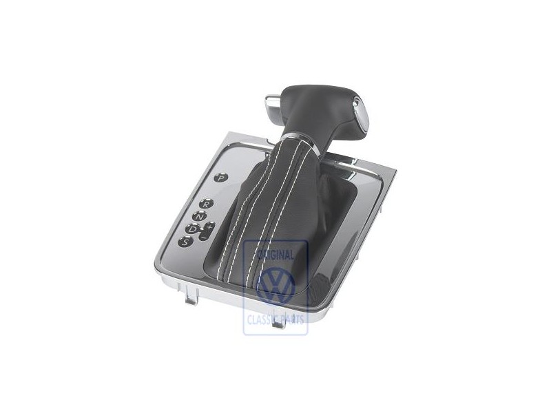 Original VW Gear Shift Cover Black/Black - 3C1713203B UWX