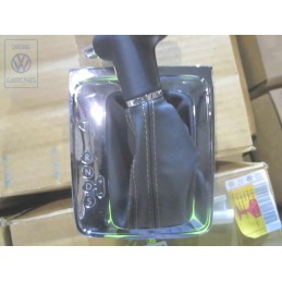 Original VW Gear Shift Cover Black/Teak/Black - 3C1713203B WDC