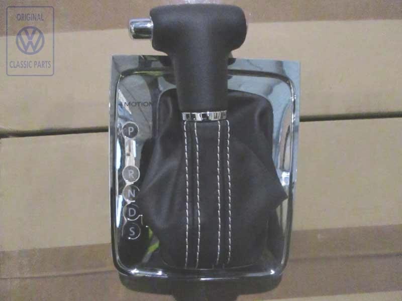 Original VW Gear Shift Cover Black/Black - 3C1713203F UWX