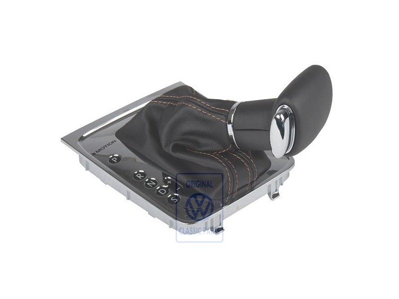 Original VW Gear Shift Cover Black/Teak/Black - 3C1713203F WDC