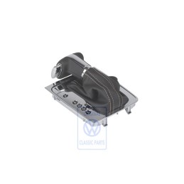 Original VW Gear Shift Cover Black/Black - 3C1713203G MRU