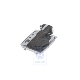 Original VW Gear Shift Cover Black/Teak/Black - 3C1713203G WDC