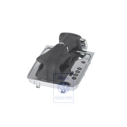 Original VW Gear Shift Cover Black/Chrome - 3C2713203F QUN