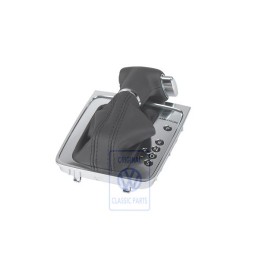 Original VW Gear Shift Cover Black/Black - 3C2713203F UZD