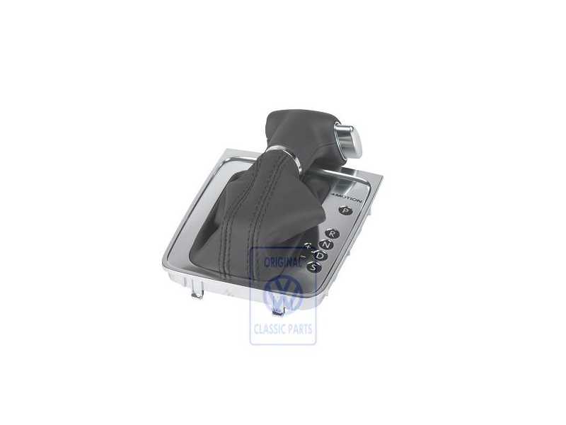 Original VW Gear Shift Cover Black/Black - 3C2713203F UZD
