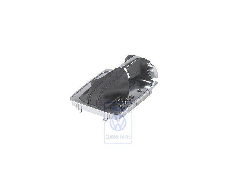 Original VW Gear Shift Cover Black/Black - 3C2713203G UZD