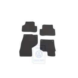 Original VW 1 Set Foot Mats Natural Brown - 3C2863011C EOQ