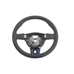 Original VW Mult.Steering Wheel (Leather) Black/Nougat - 3C8419091ALBFB