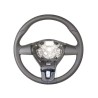 Original VW Steering Wheel (Leather) Titanium Black/Cinnamon - 3C8419091ARAVJ