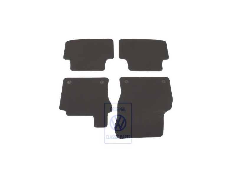 Original VW 1 Set Foot Mats Natural Brown - 3G2863011 EOQ