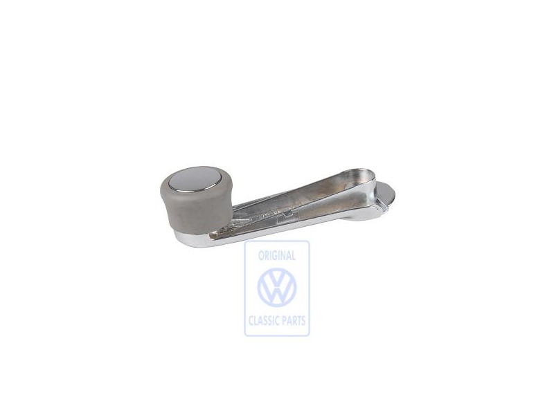 Original VW Window Crank Flannel Grey - 443837581E U71